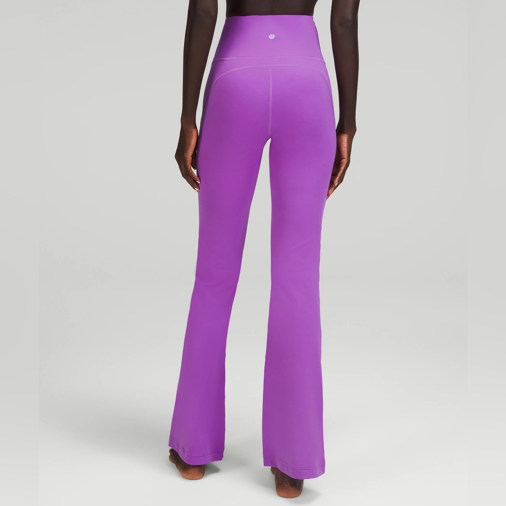 PURPLE LULULEMON GROOVE PANT FLARE